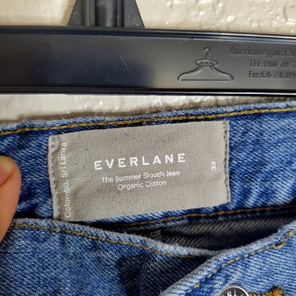 Everlane The Summer Slouch Jean Light Wash Sz 32 - Picture 5 of 9